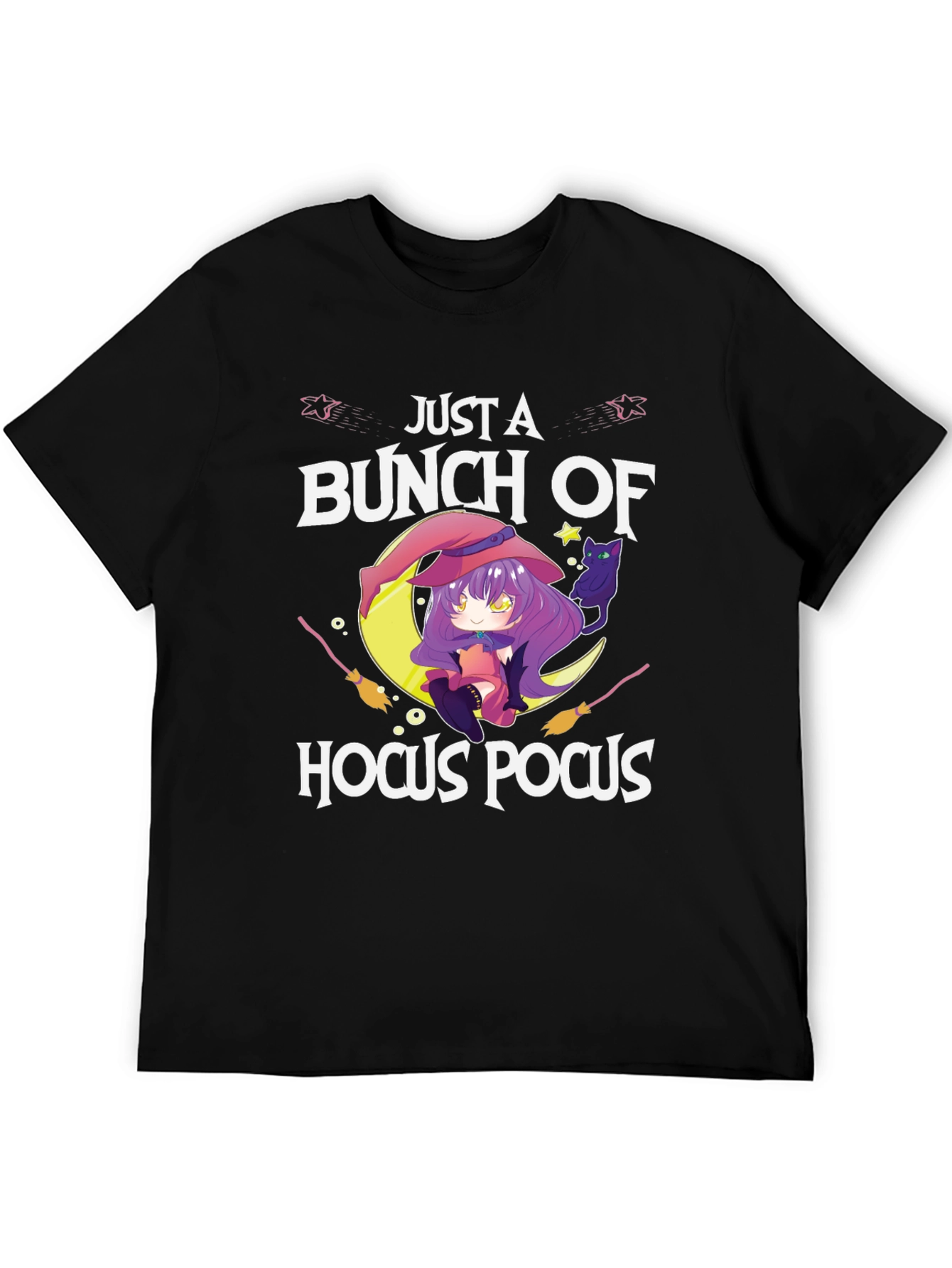 Just a Bunch of Hocus Pocus Anime Witch T-Shirt
