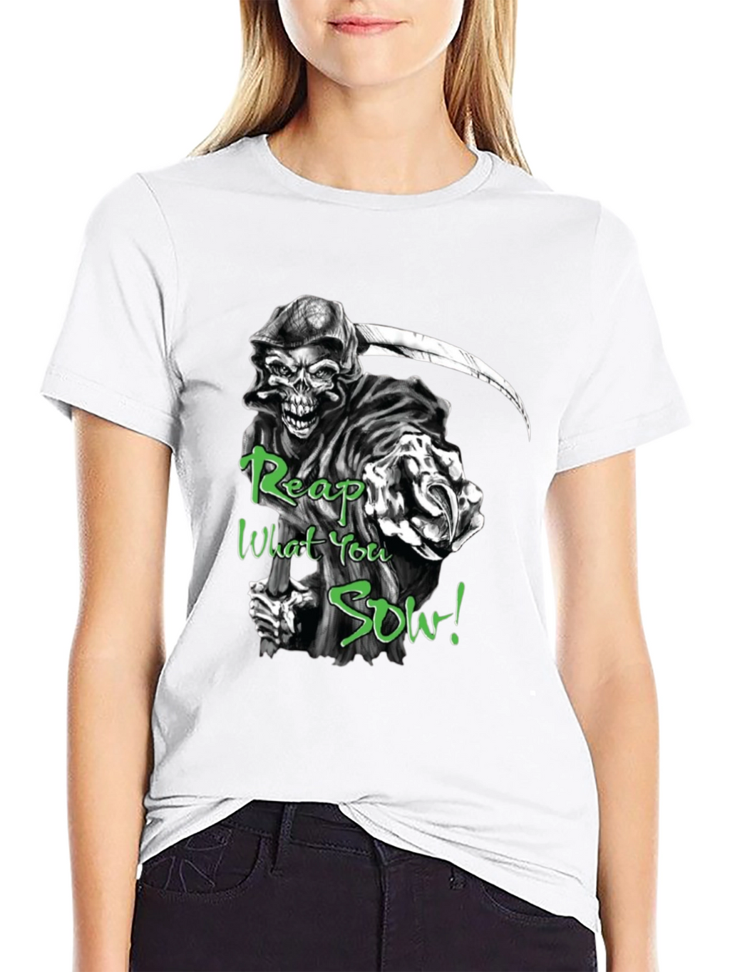Grim Reaper Reap What You Sow Black T-Shirt