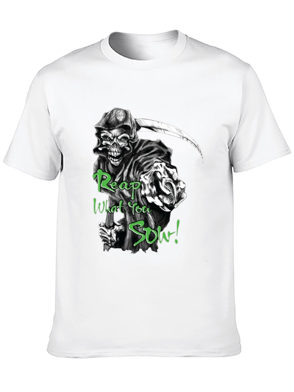 Grim Reaper Reap What You Sow Black T-Shirt