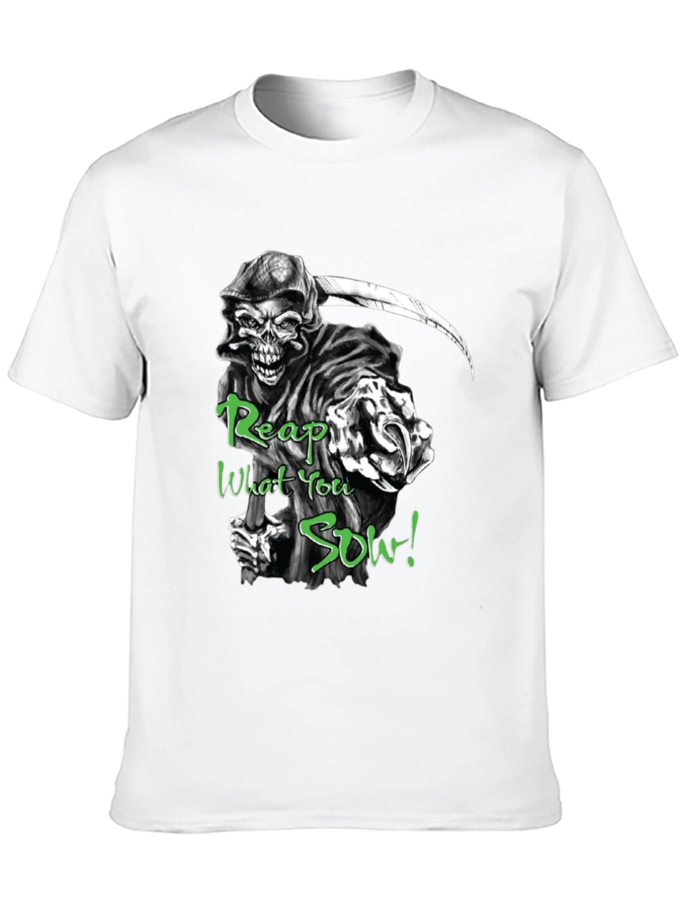 Grim Reaper Reap What You Sow Black T-Shirt