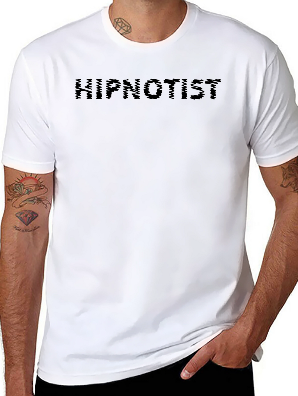 Hipnotist Graphic Tee - Black Cotton T-Shirt