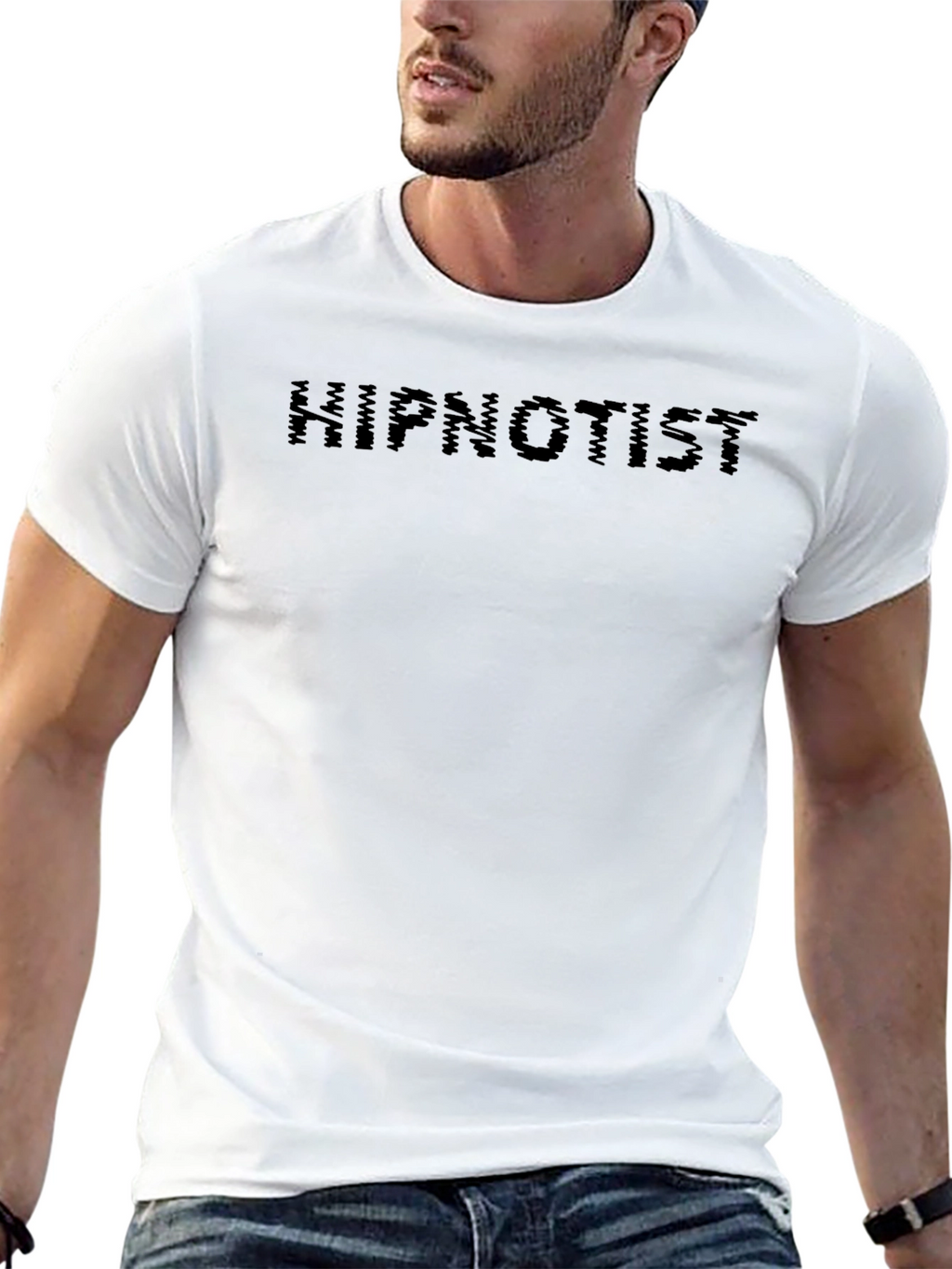 Hipnotist Graphic Tee - Black Cotton T-Shirt