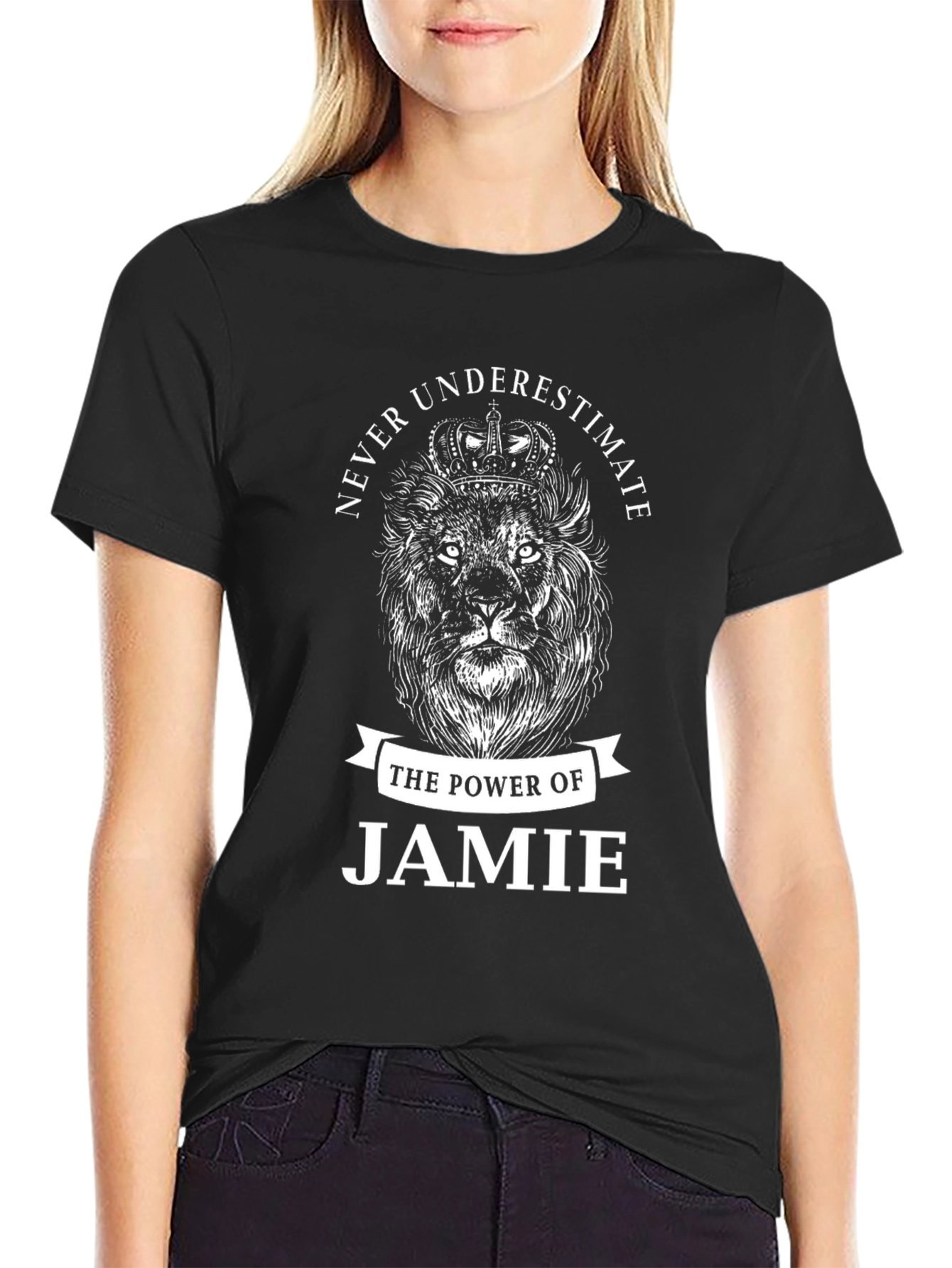 Never Underestimate Jamie Lion Graphic Tee