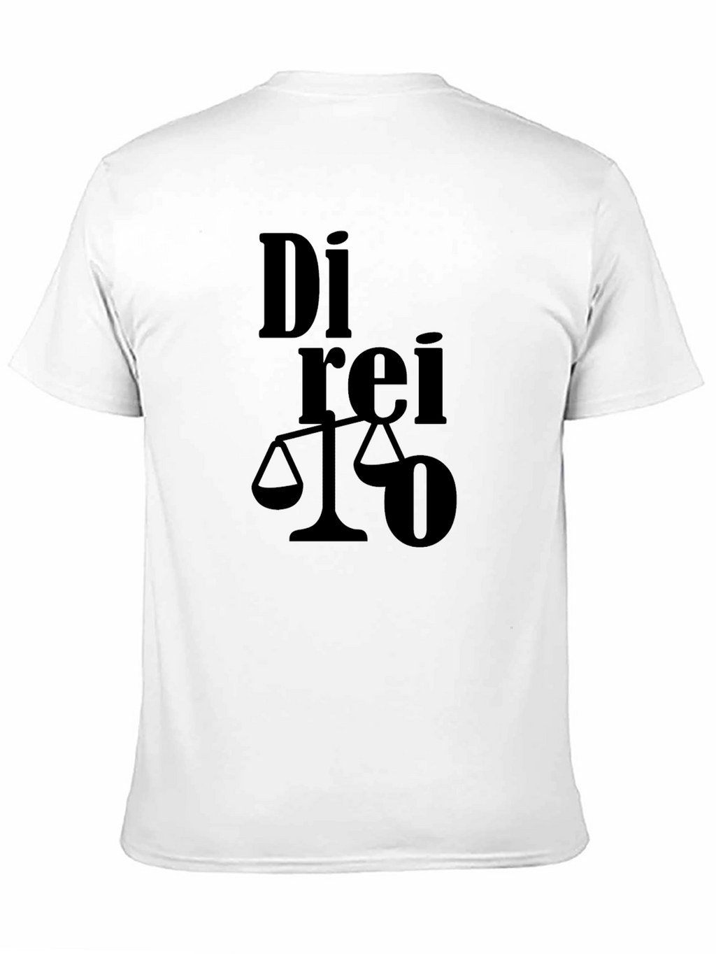 Direito Law Student Scales of Justice Graphic Black T-Shirt