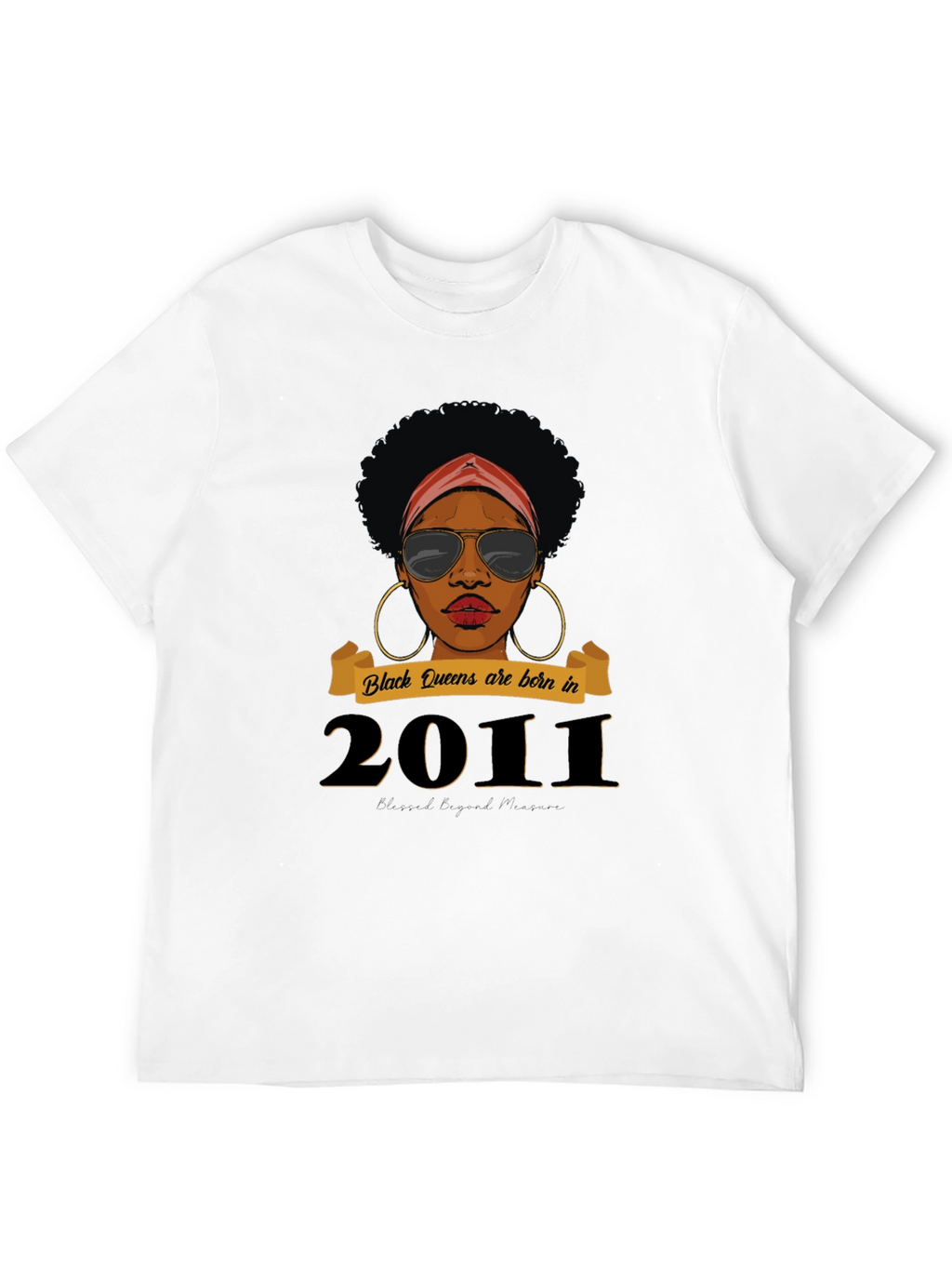 Black Queen Born in 2011 T-Shirt