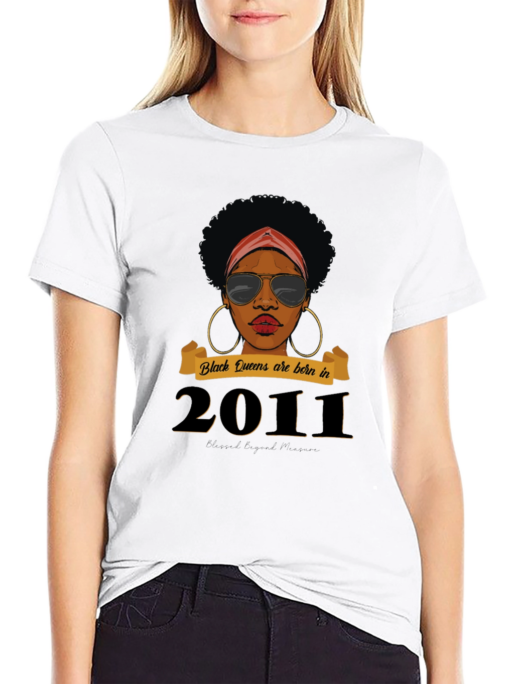 Black Queen Born in 2011 T-Shirt