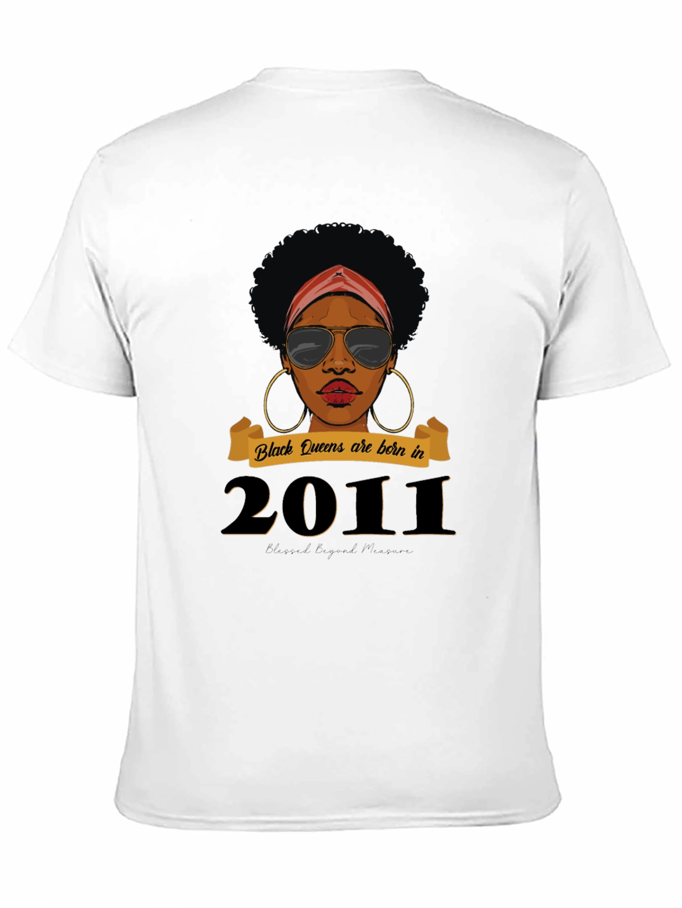 Black Queen Born in 2011 T-Shirt