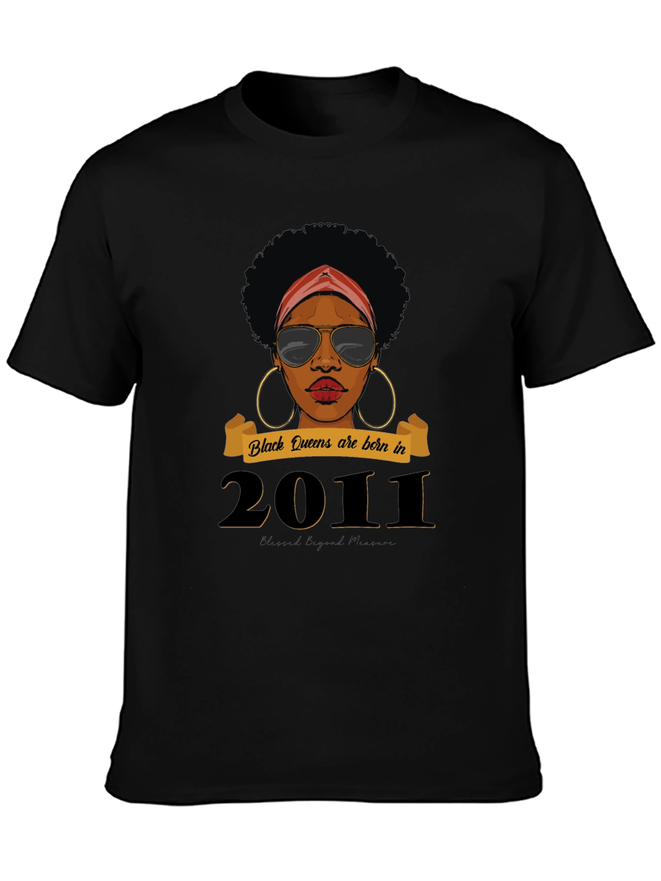 Black Queen Born in 2011 T-Shirt