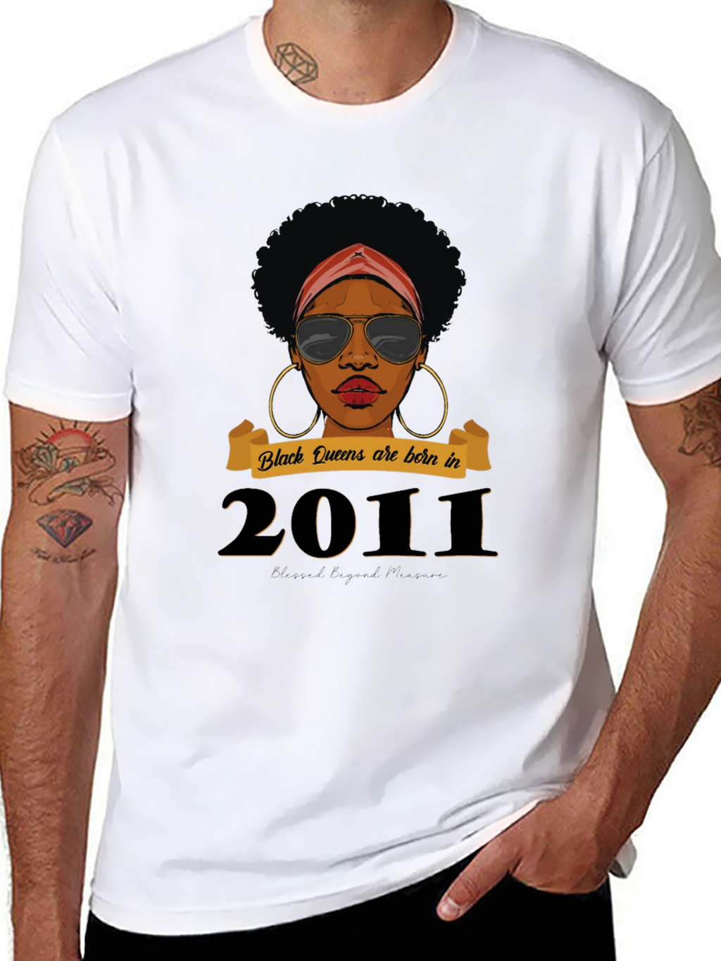 Black Queen Born in 2011 T-Shirt