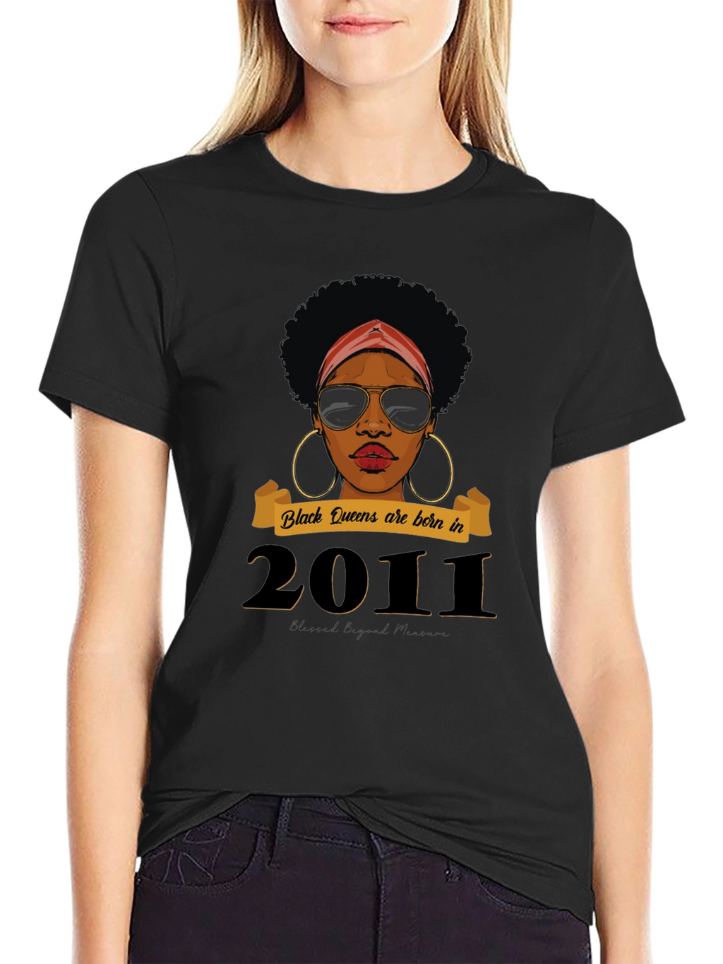 Black Queen Born in 2011 T-Shirt