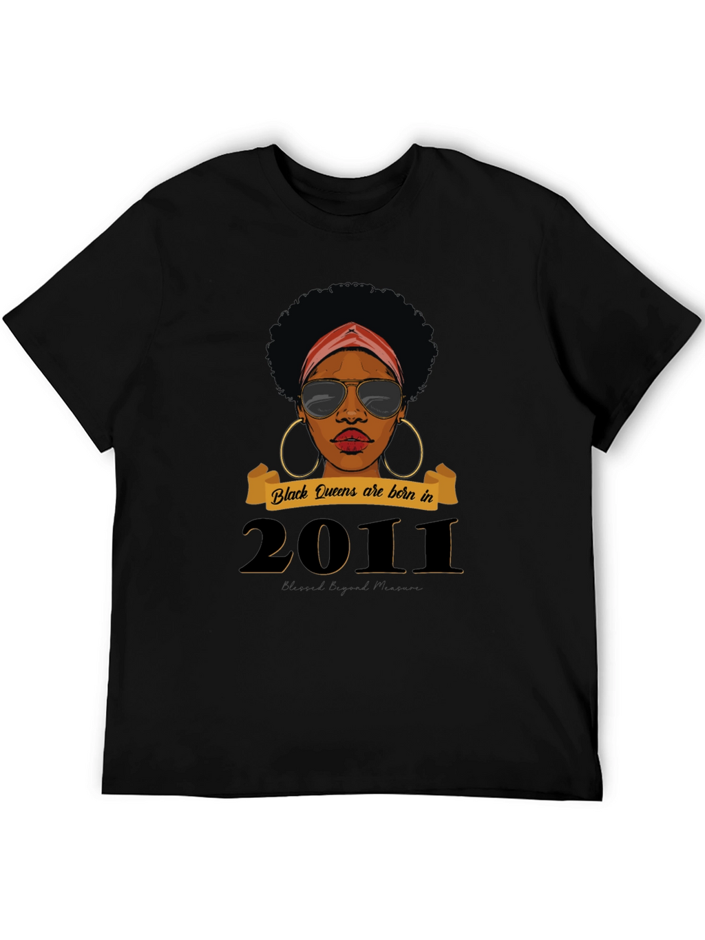 Black Queen Born in 2011 T-Shirt