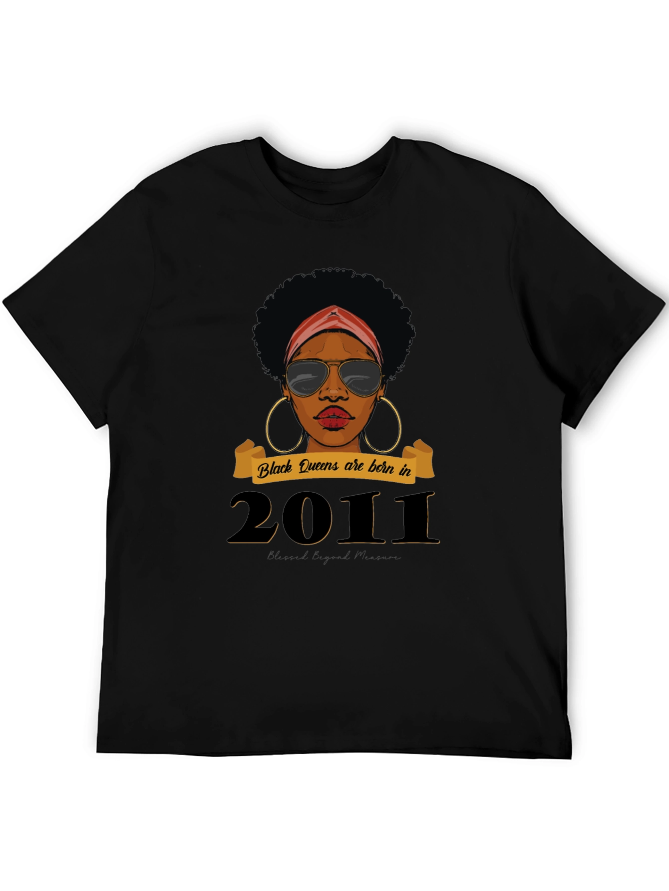 Black Queen Born in 2011 T-Shirt