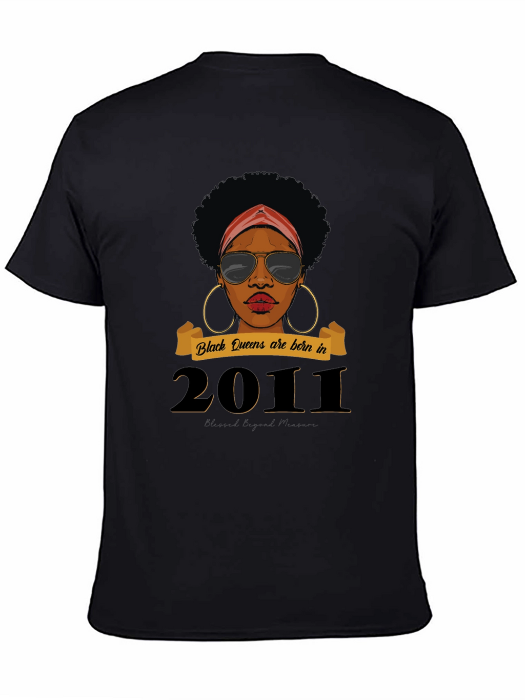 Black Queen Born in 2011 T-Shirt
