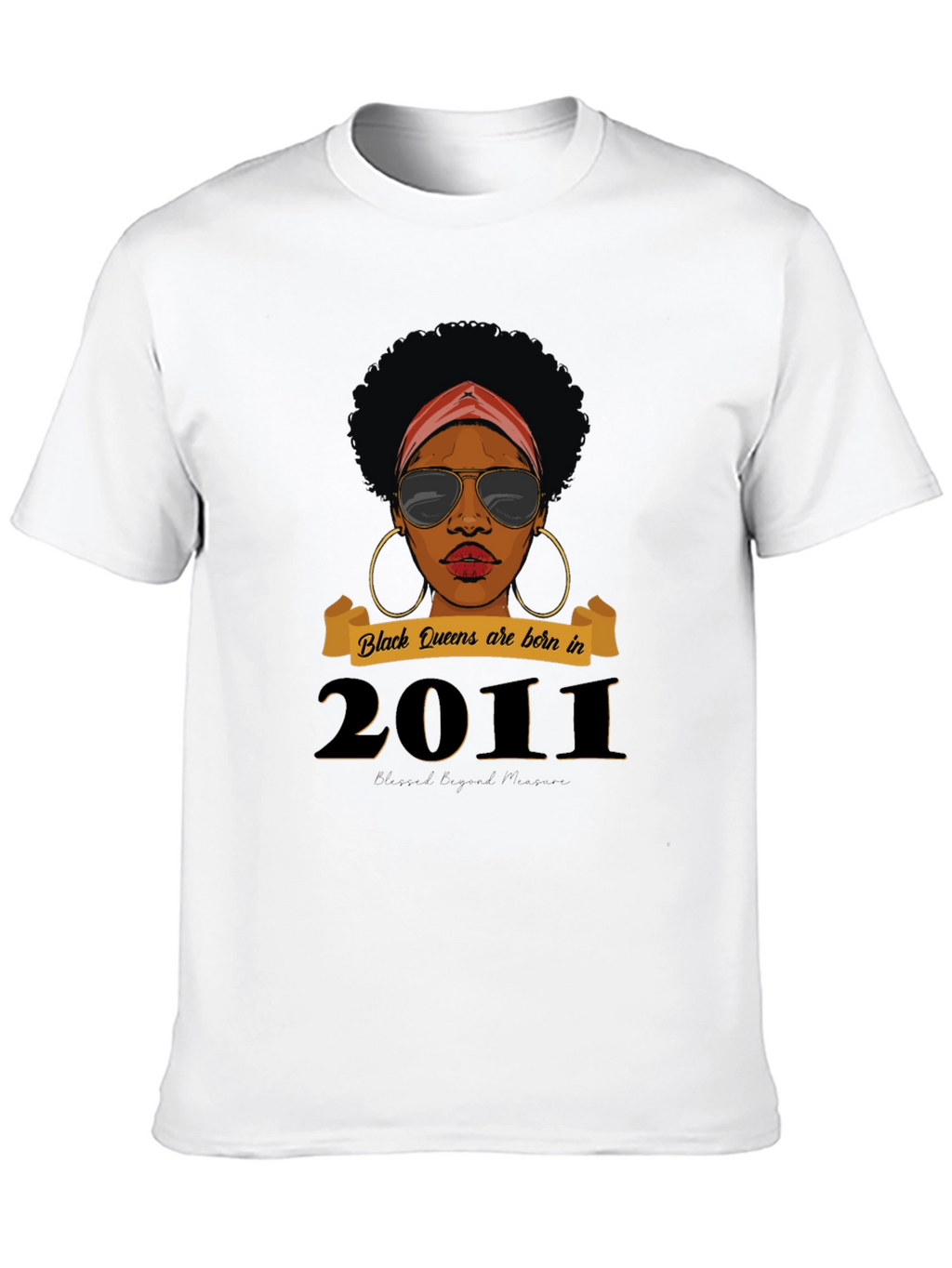 Black Queen Born in 2011 T-Shirt