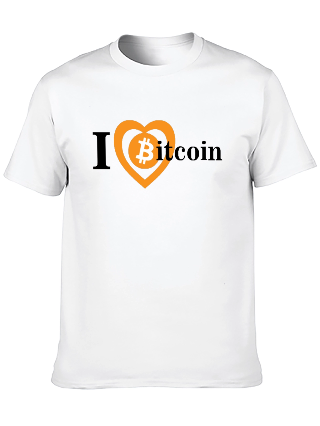 I Heart Bitcoin Black Tee - Crypto Lovers T-Shirt