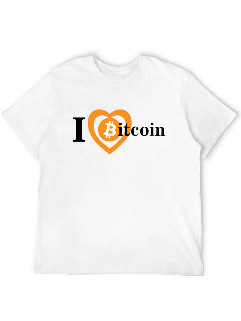 I Heart Bitcoin Black Tee - Crypto Lovers T-Shirt