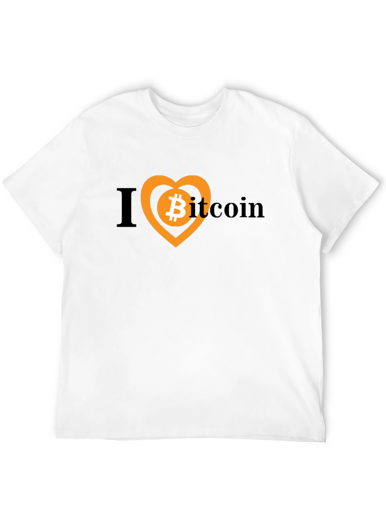 I Heart Bitcoin Black Tee - Crypto Lovers T-Shirt