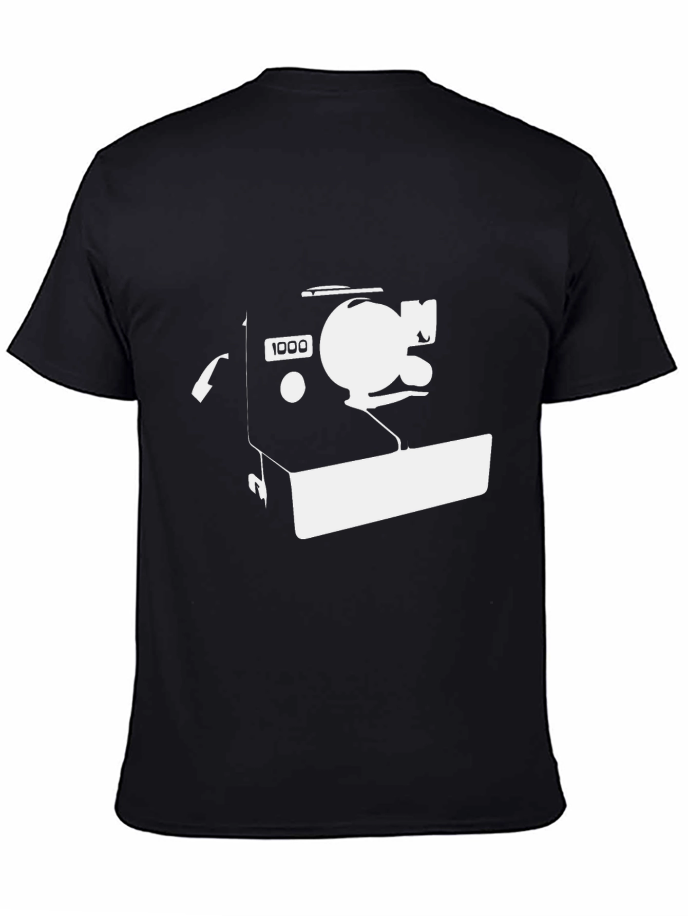 Vintage Camera Graphic Tee - Black