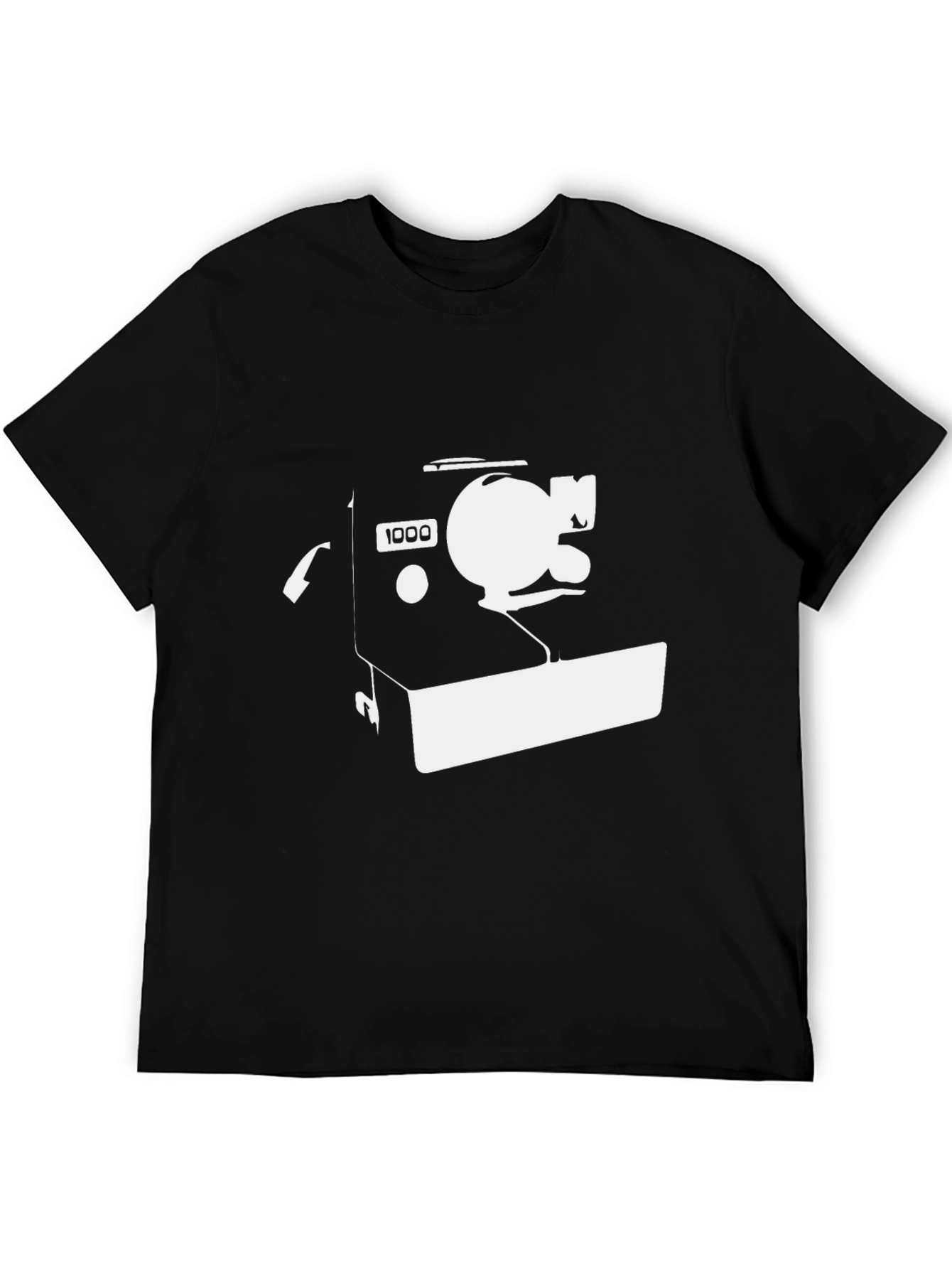 Vintage Camera Graphic Tee - Black