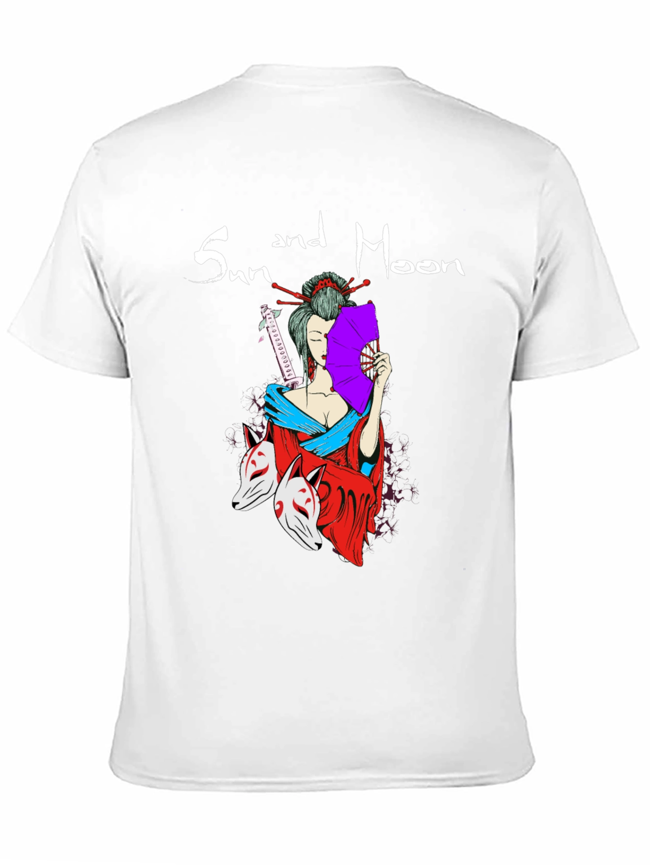 Sun and Moon Geisha T-Shirt