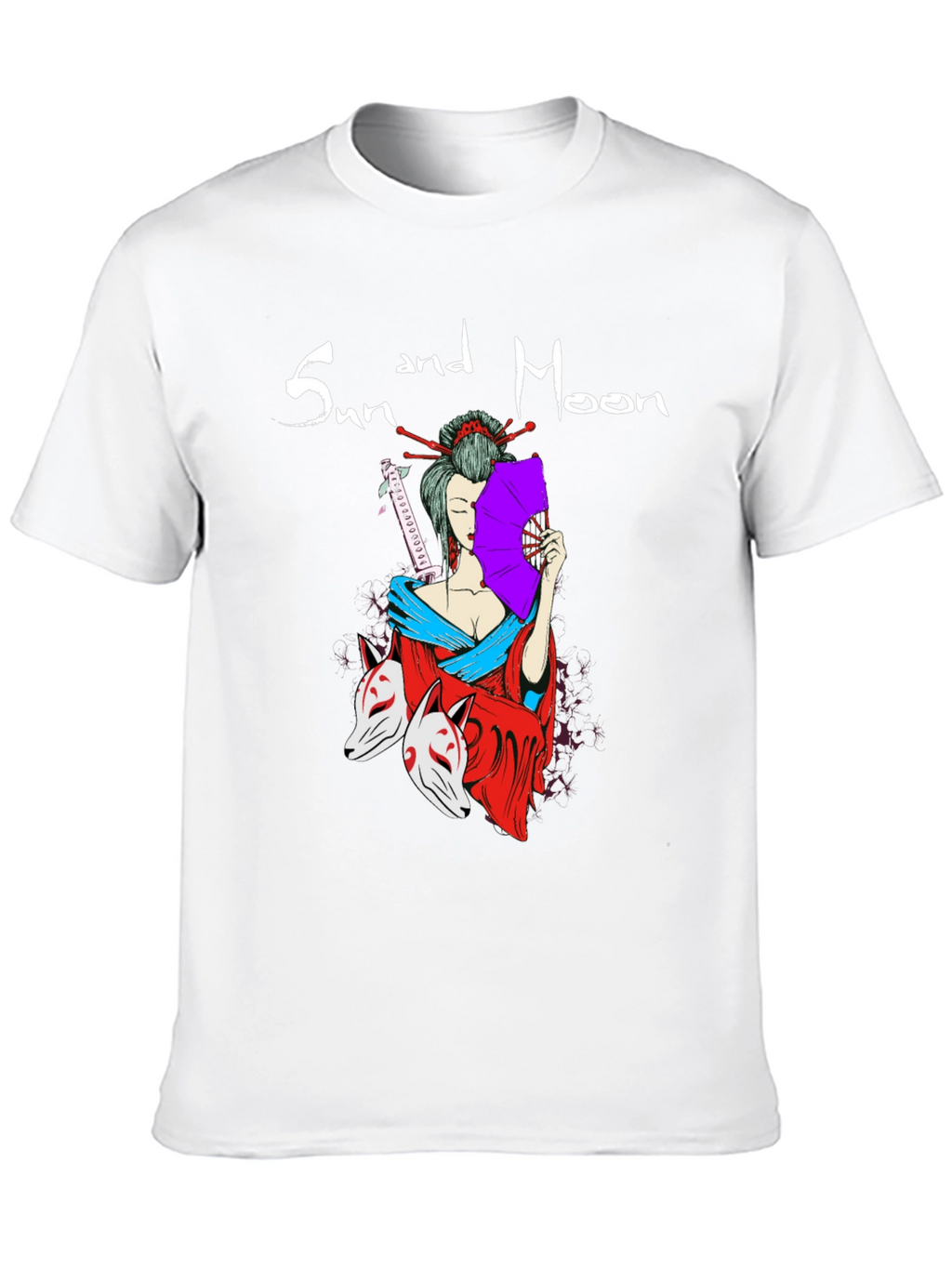 Sun and Moon Geisha T-Shirt