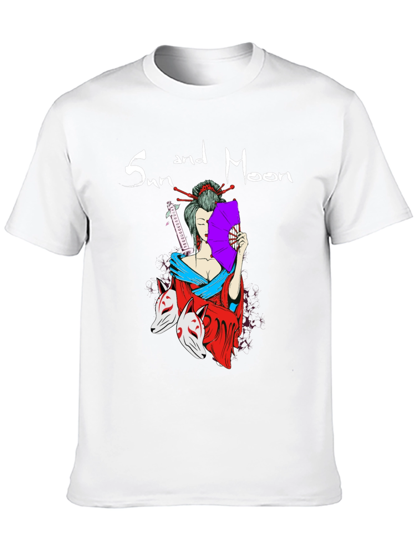 Sun and Moon Geisha T-Shirt