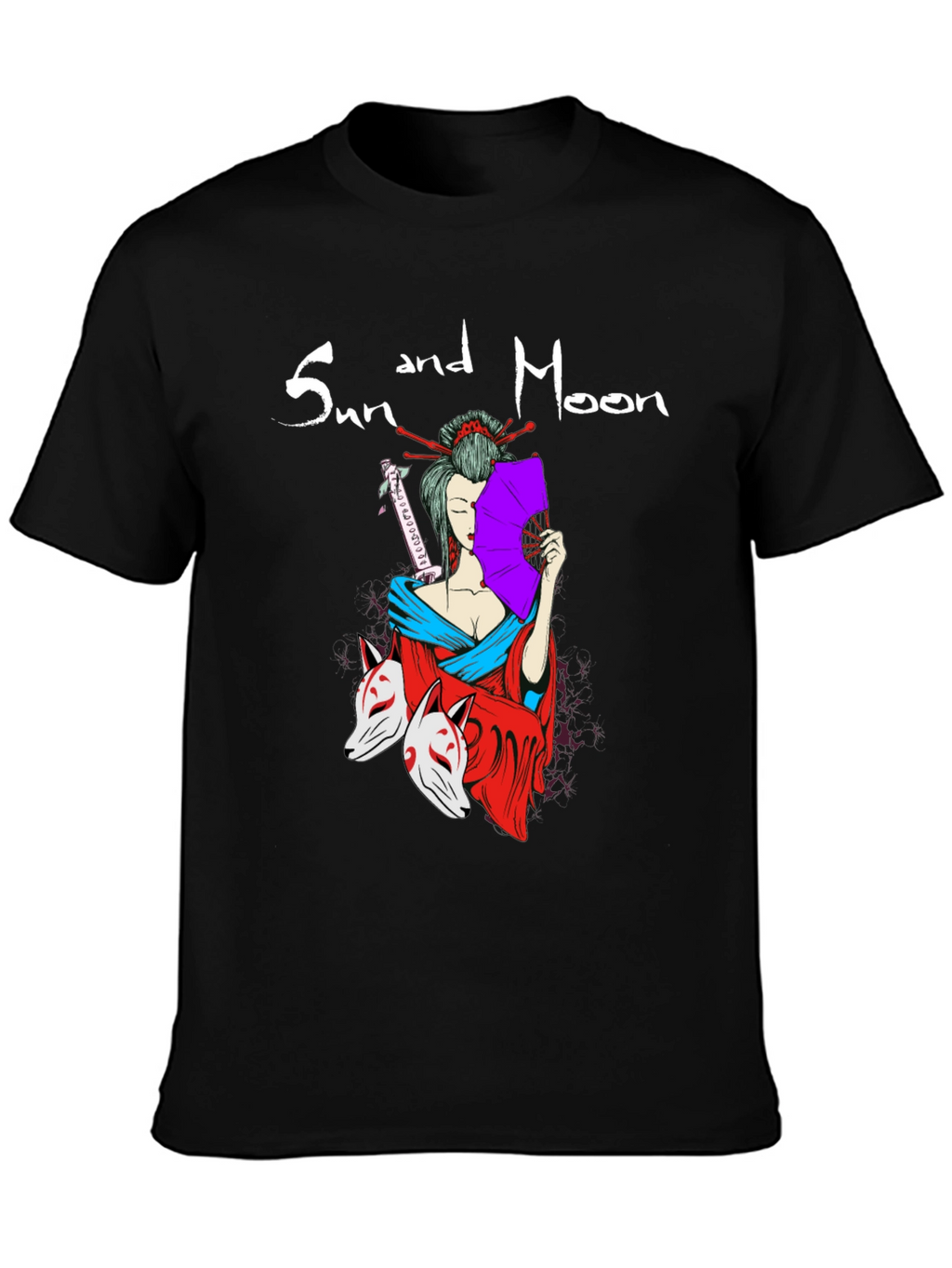 Sun and Moon Geisha T-Shirt