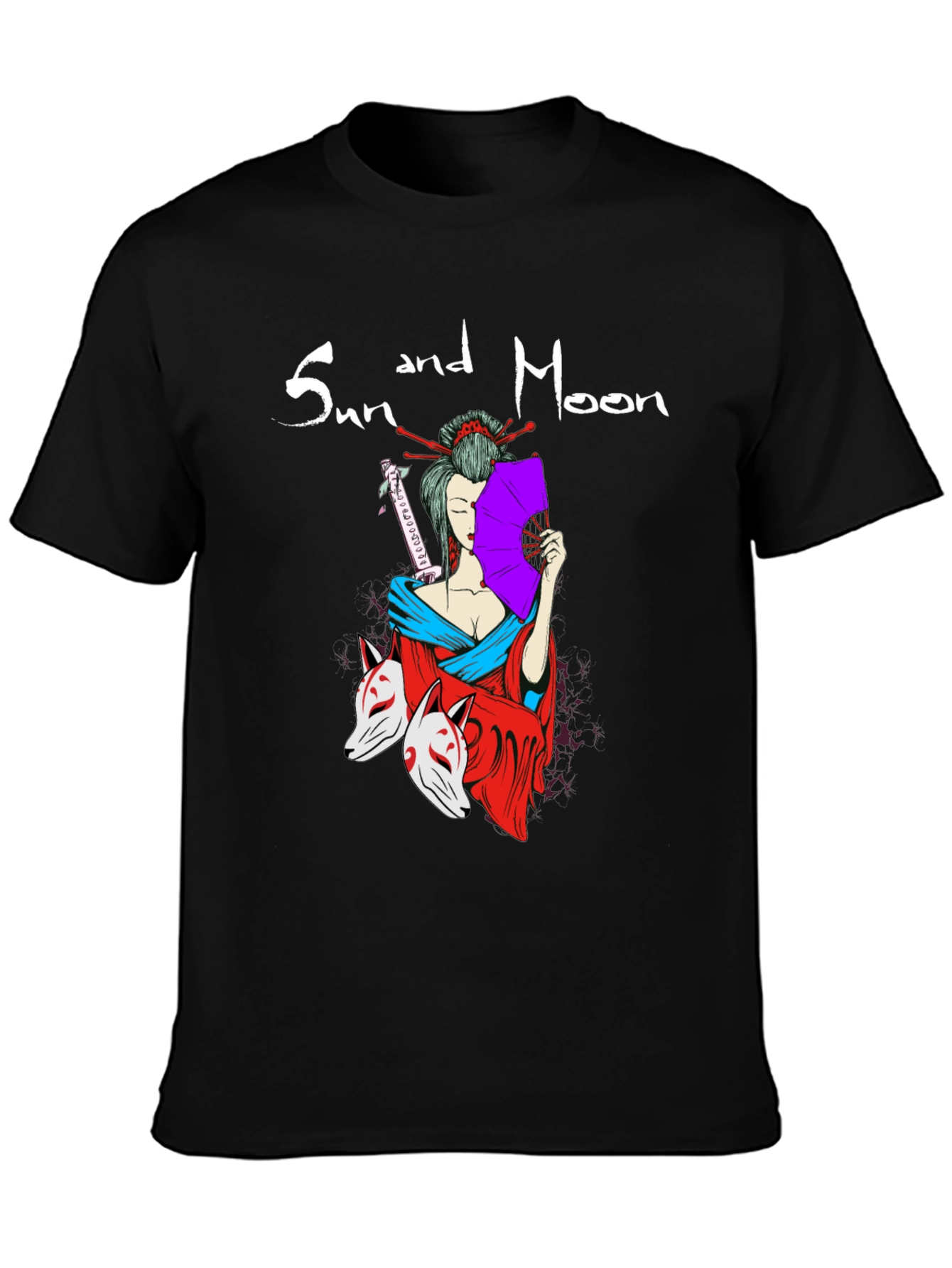 Sun and Moon Geisha T-Shirt