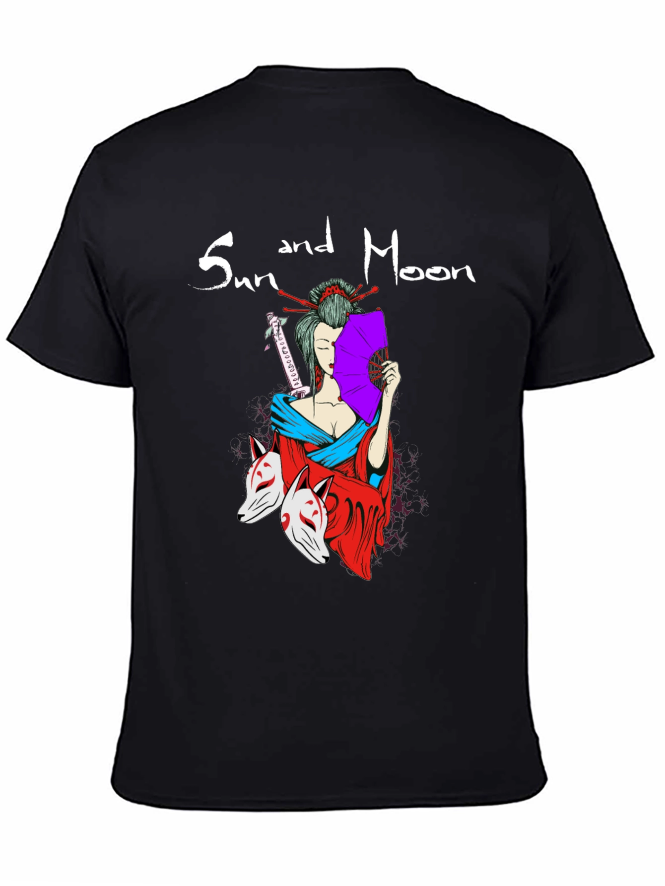 Sun and Moon Geisha T-Shirt