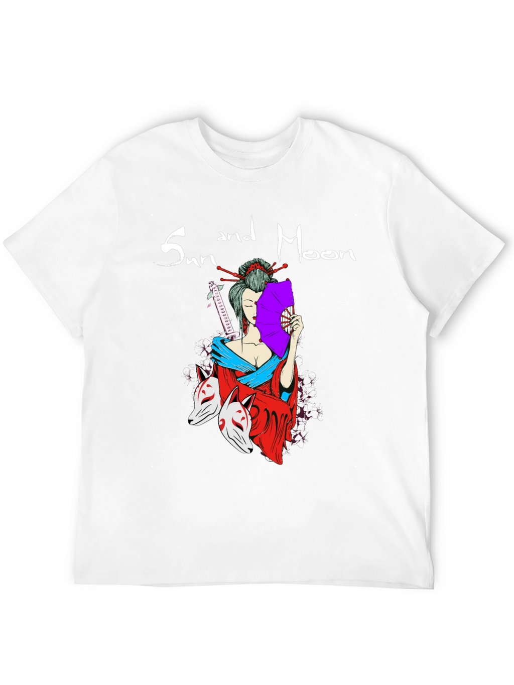 Sun and Moon Geisha T-Shirt