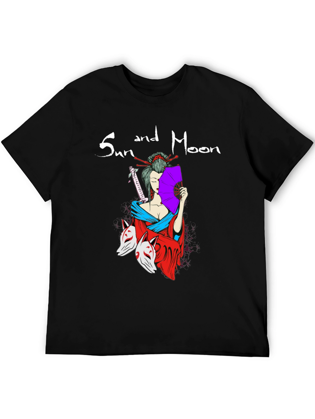 Sun and Moon Geisha T-Shirt
