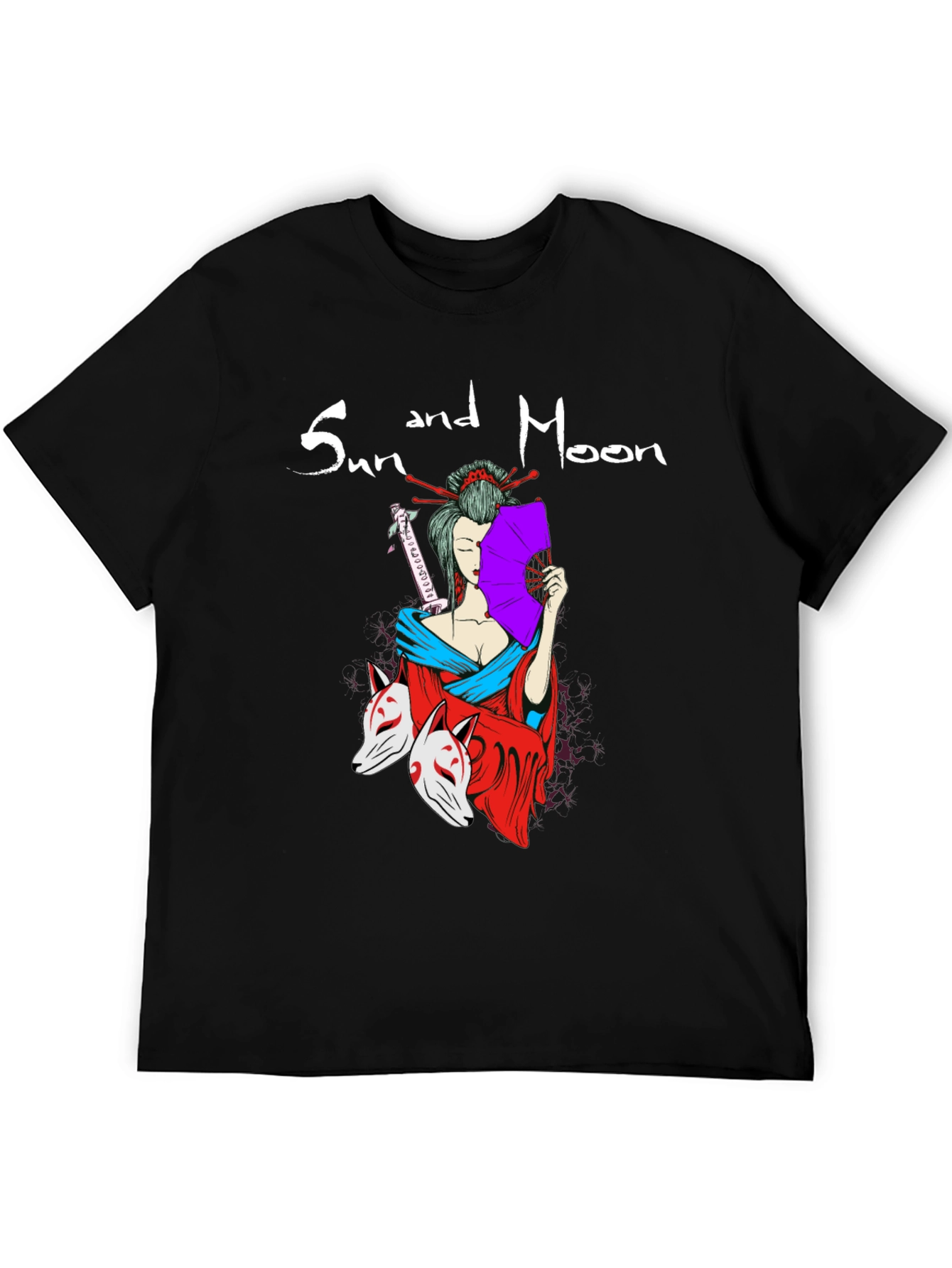 Sun and Moon Geisha T-Shirt
