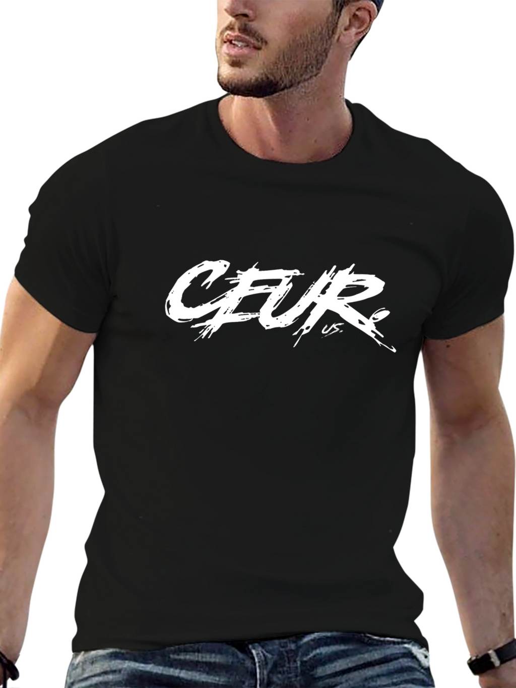 Ceur US Graphic Black T-Shirt