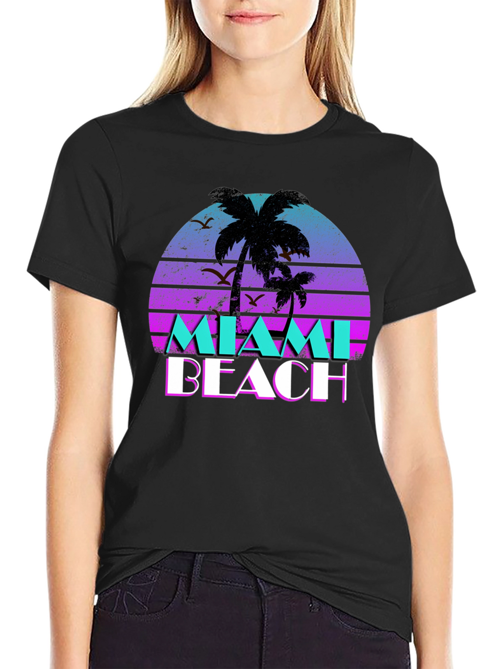 Miami Beach Retro Graphic Tee
