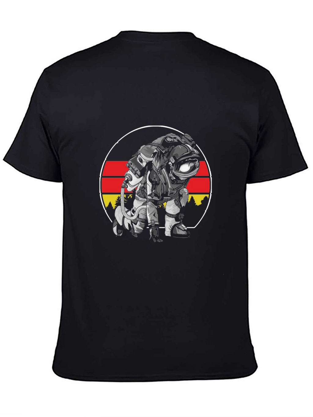 Astronaut Germany Flag T-Shirt - Space Adventure