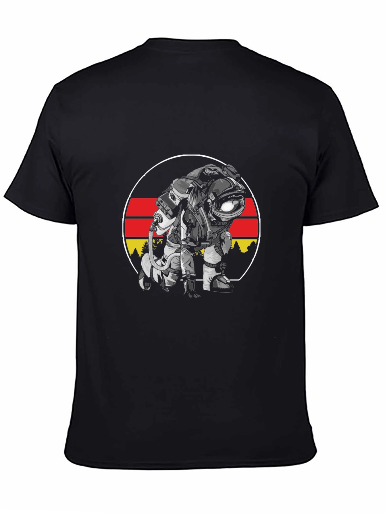 Astronaut Germany Flag T-Shirt - Space Adventure