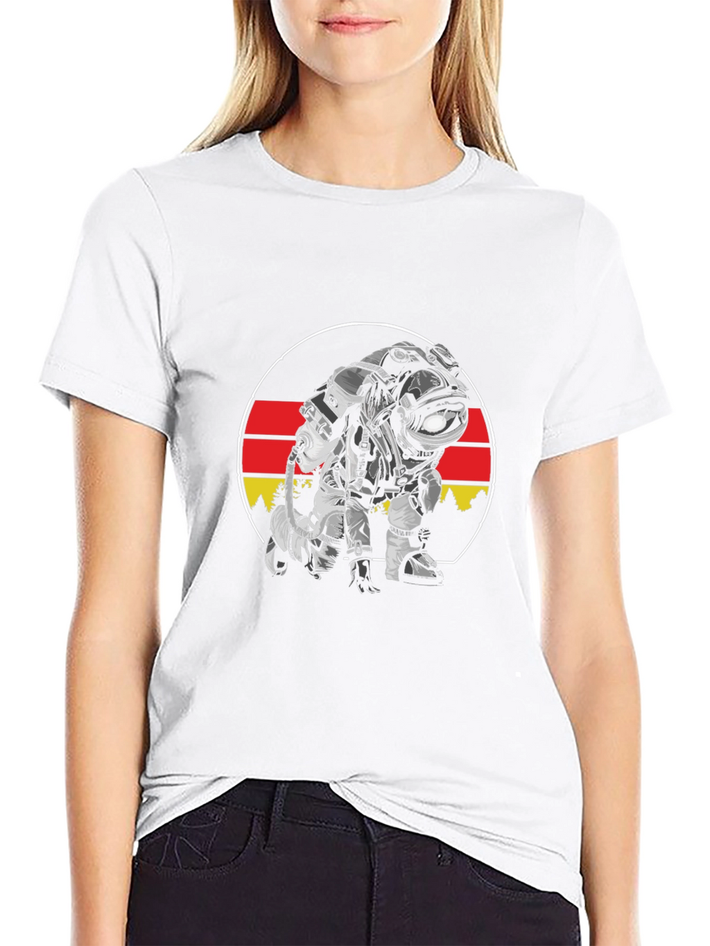 Astronaut Germany Flag T-Shirt - Space Adventure