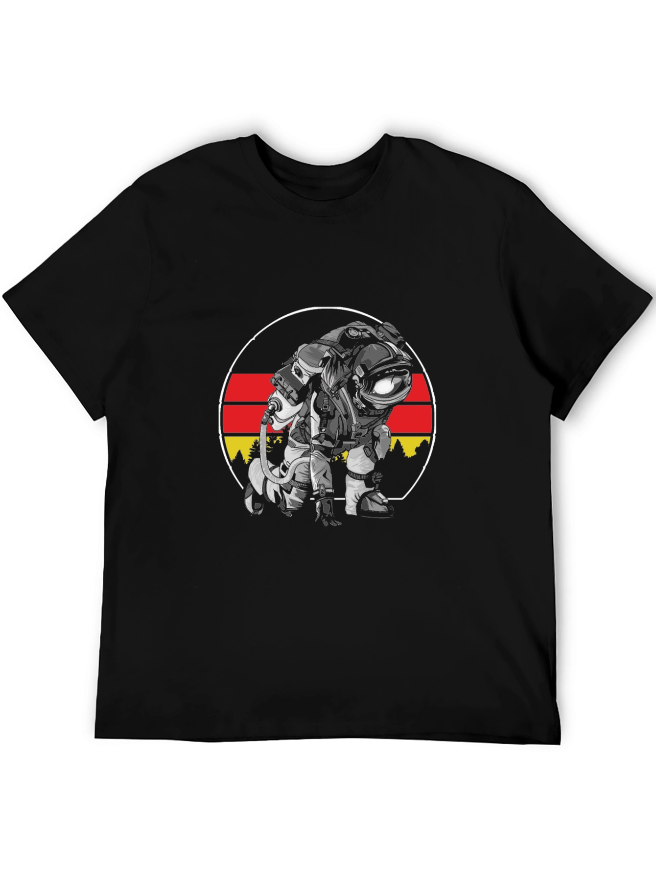 Astronaut Germany Flag T-Shirt - Space Adventure