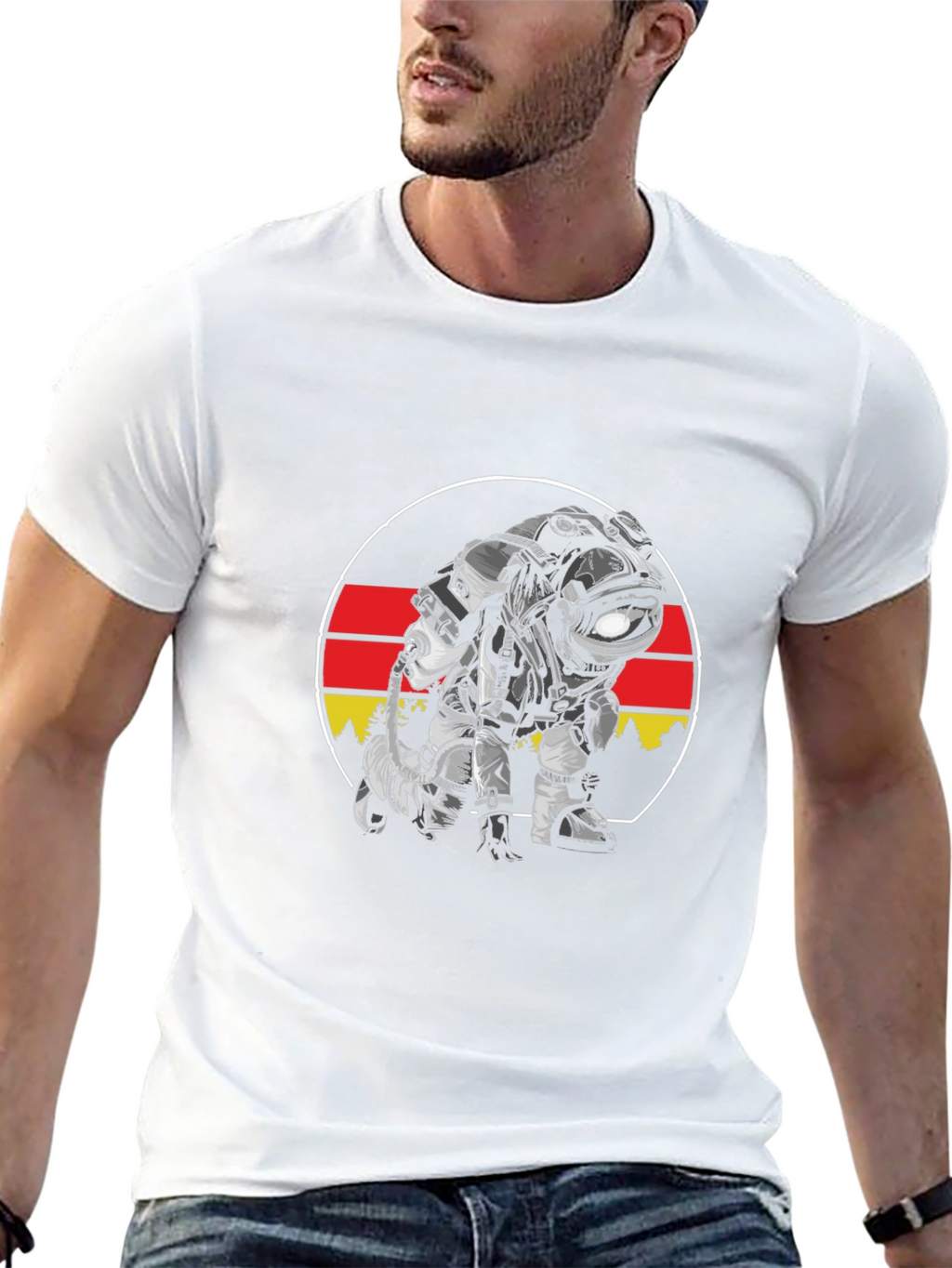 Astronaut Germany Flag T-Shirt - Space Adventure