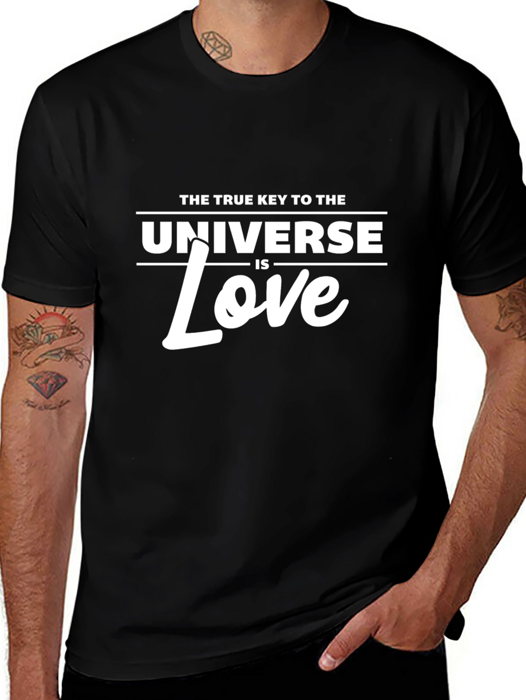 Love is the Key T-Shirt - Mens Black Tee