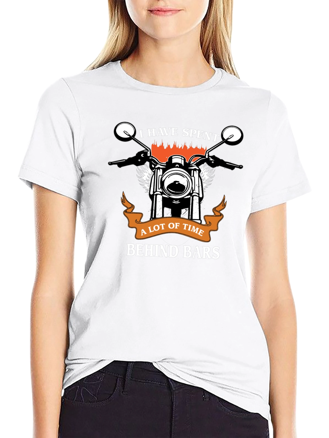 Motorcycle Rider T-Shirt: I Have Spent Time Behind Bars
