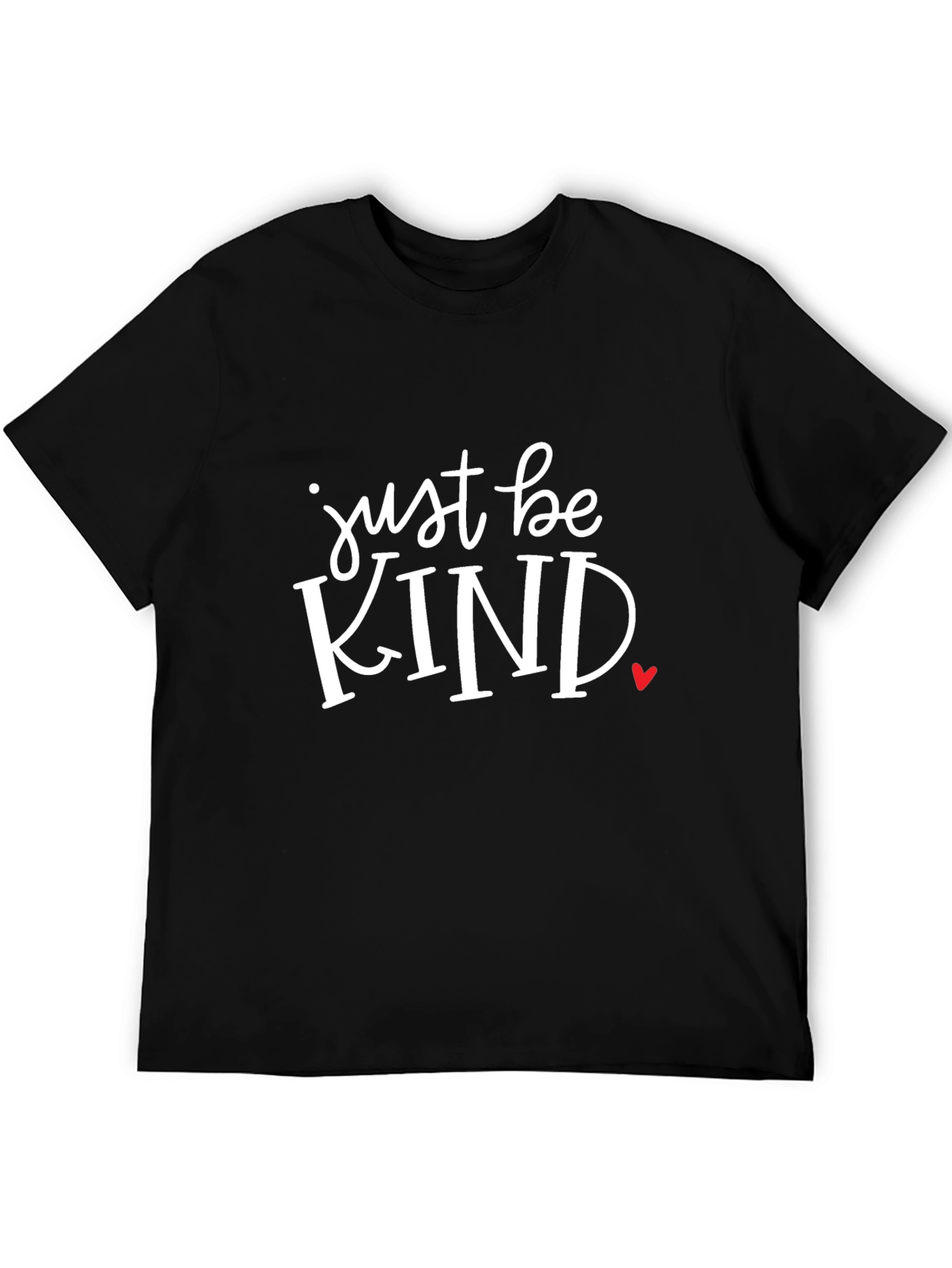 Just Be Kind Graphic Tee - Classic Black T-Shirt