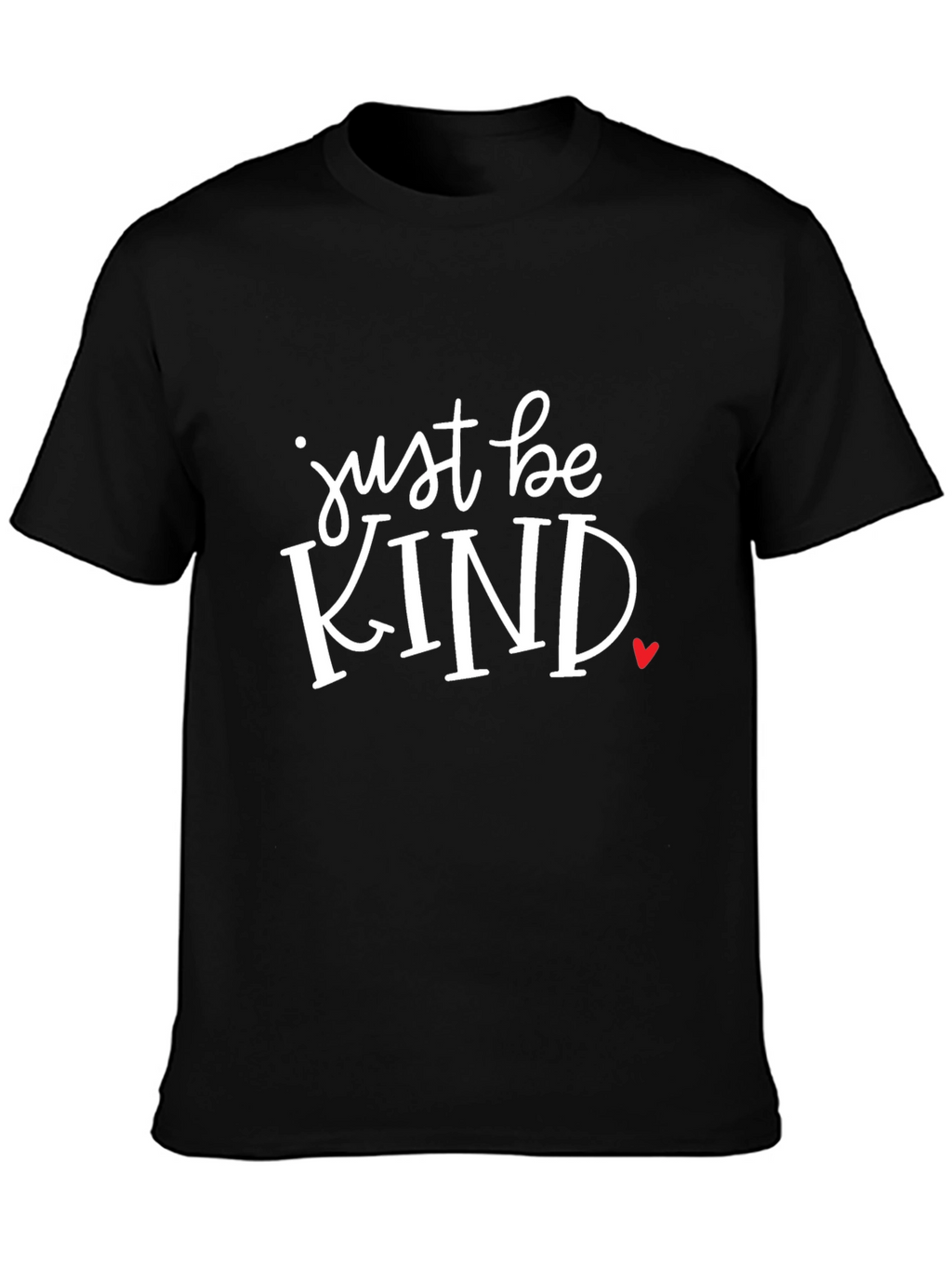 Just Be Kind Graphic Tee - Classic Black T-Shirt