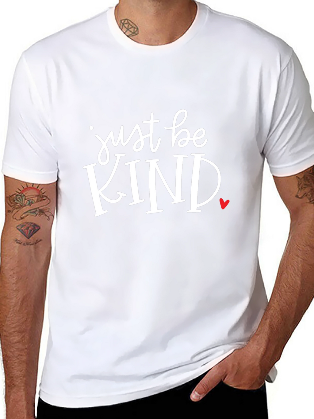 Just Be Kind Graphic Tee - Classic Black T-Shirt