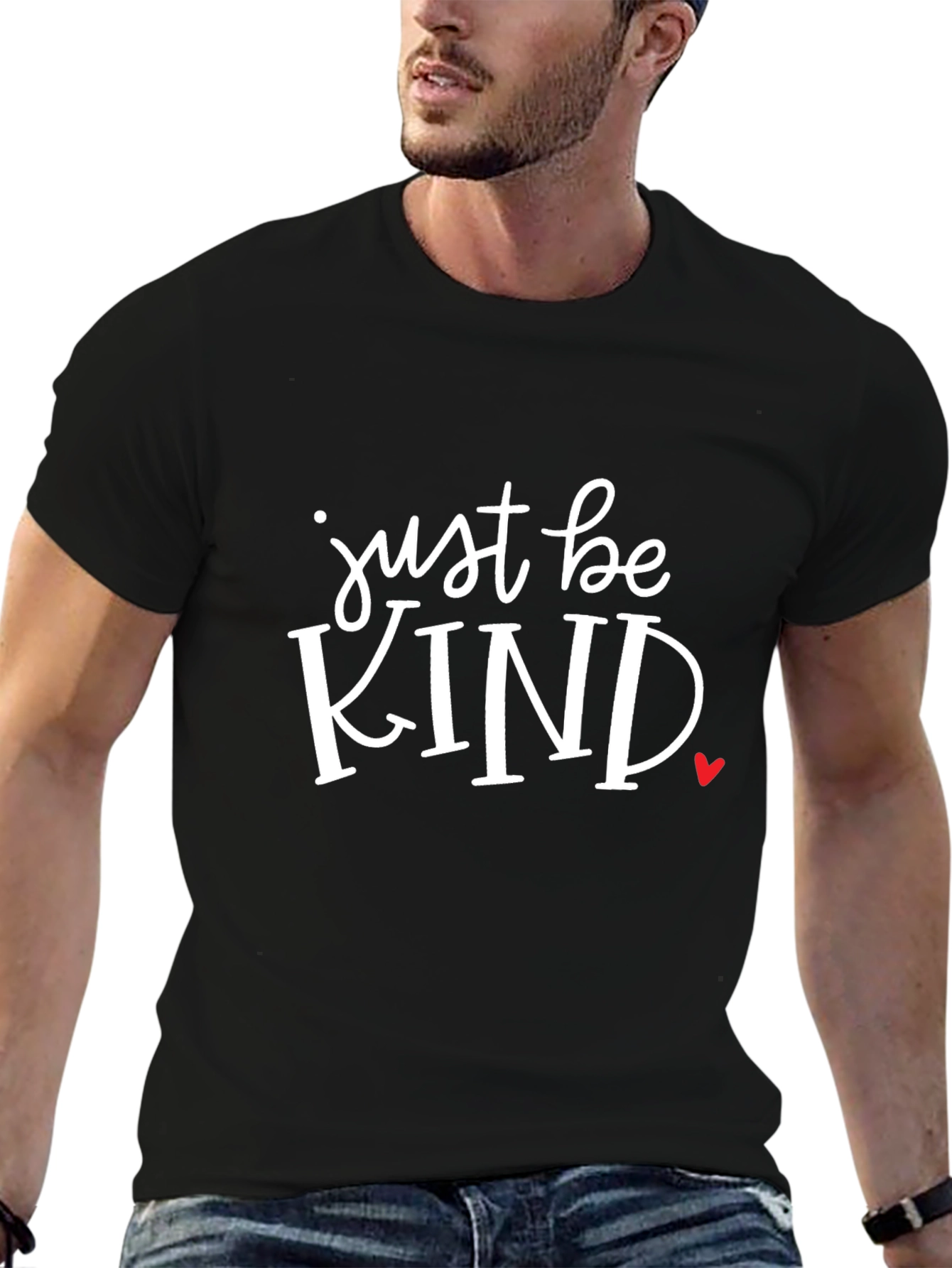 Just Be Kind Graphic Tee - Classic Black T-Shirt