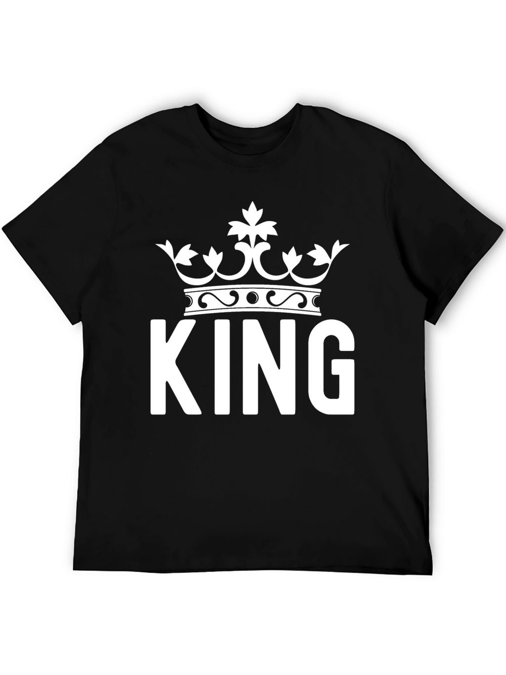 King Crown Graphic Tee - Black Cotton Blend