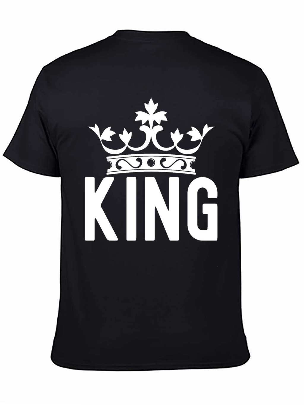 King Crown Graphic Tee - Black Cotton Blend