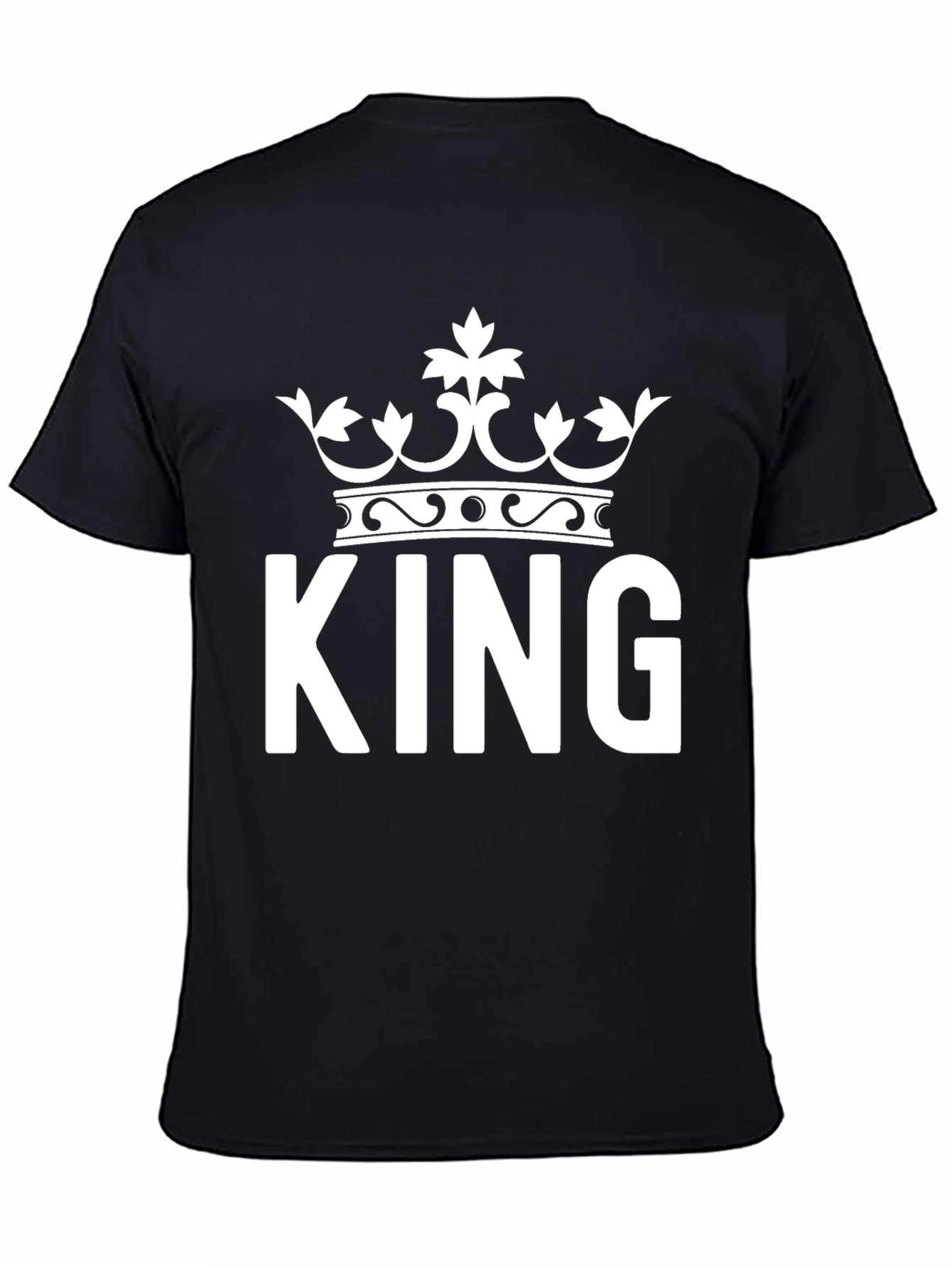 King Crown Graphic Tee - Black Cotton Blend