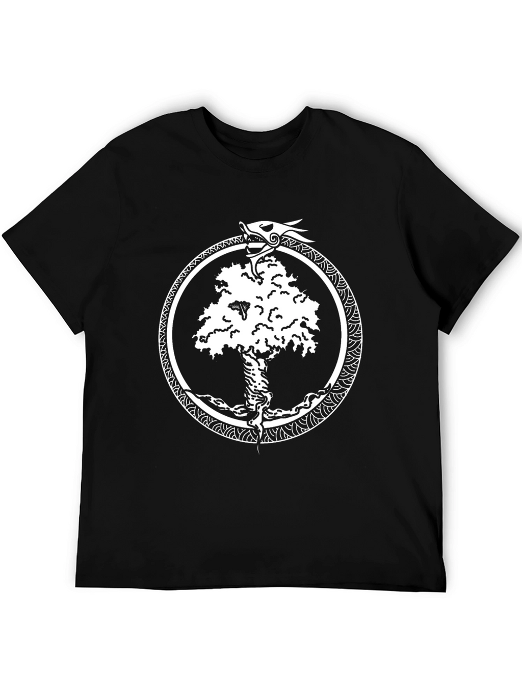 Yggdrasil Serpent T-Shirt - Viking World Tree Design
