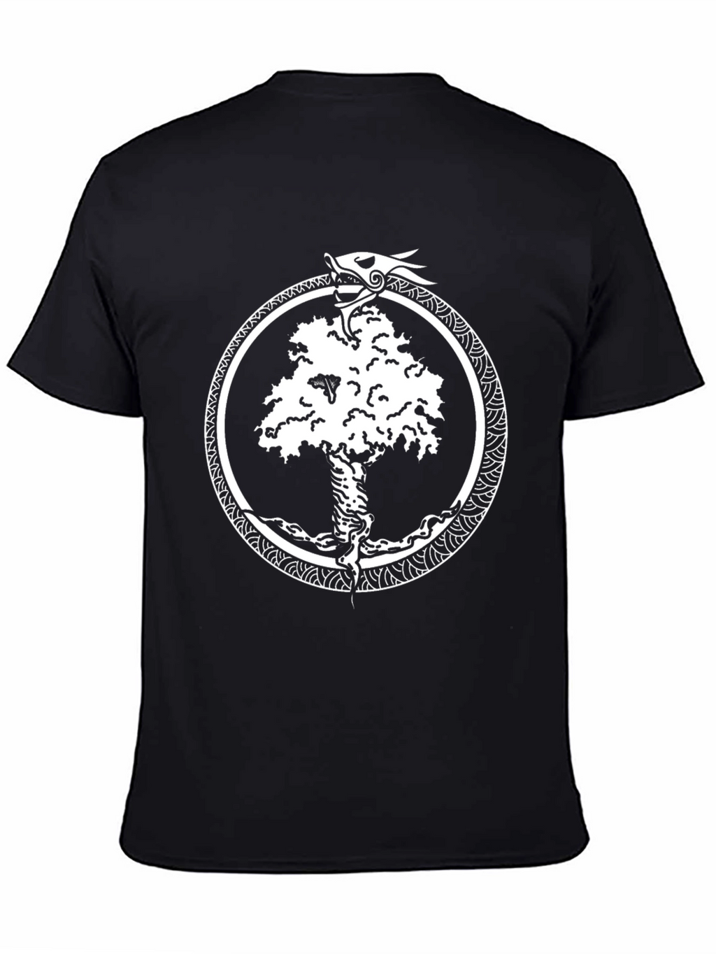 Yggdrasil Serpent T-Shirt - Viking World Tree Design